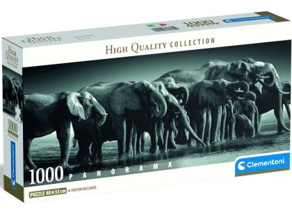 Clementoni puzzle 1000 Panorama Stádo obrů