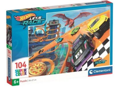 Clementoni Puzzle 104 dílků Hot Wheels