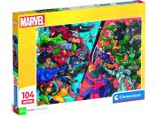 Clementoni puzzle 104 Super Marvel Hrdinové vs Padouši