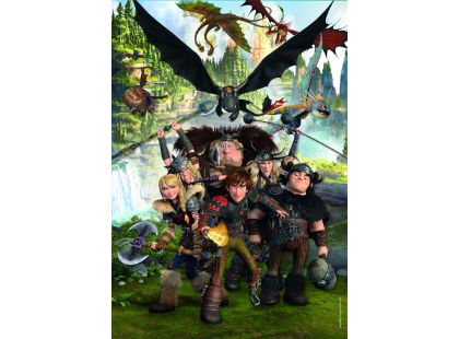 Clementoni puzzle 180 Super Jak vycvičit draka