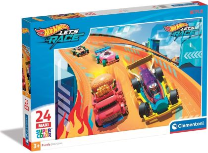 Clementoni Puzzle 24 dílků maxi Hot Wheels