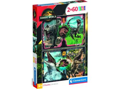Clementoni puzzle 2X60 Jurský svět