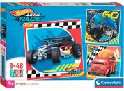 Clementoni Puzzle 3 x 48 dílků Square Hot Wheels