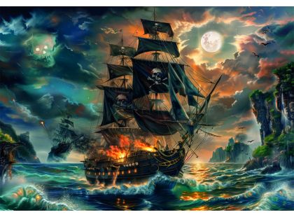 Clementoni puzzle 300 Piráti Strašidelných moří