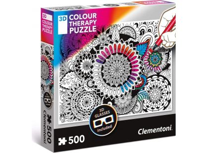 Clementoni 3D Puzzle Colour therapy Mandala 500 dílků