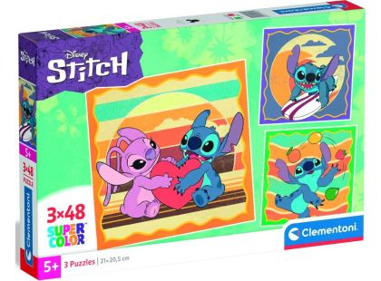 Clementoni puzzle 3X48 Stitch