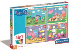 Clementoni Puzzle 4 v 1 Prasátko Peppa