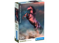 Clementoni puzzle 500  Divoký červený hřebec