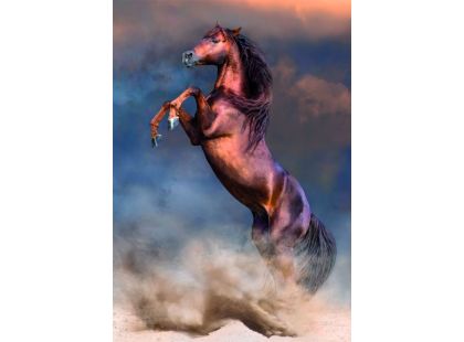 Clementoni puzzle 500  Divoký červený hřebec