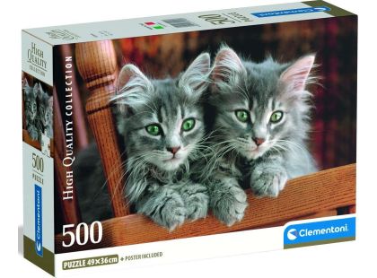 Clementoni puzzle 500  Koťata