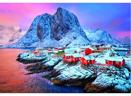 Clementoni puzzle 500 Hamnoy vesnice