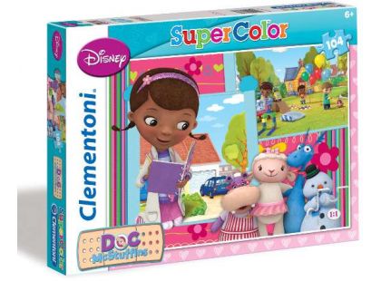 Clementoni Puzzle Color 104 dílků, Doktorka Plyšáková