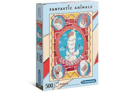 Clementoni Puzzle Fantastic Animals 500 dílků lama