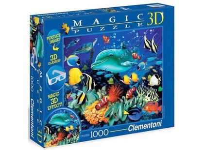 Clementoni Puzzle Magic 3D Delfín 1000d