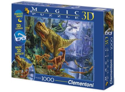 Clementoni Puzzle Magic 3D Dinosauři 1000d