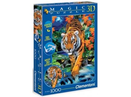 Clementoni Puzzle Magic 3D Tygr 1000d