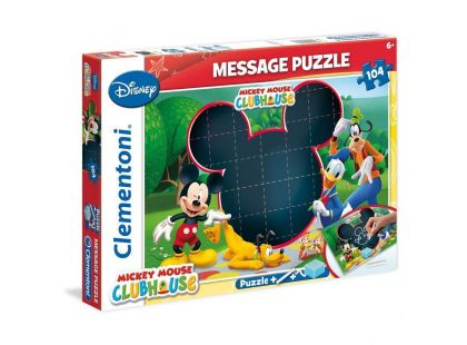 Clementoni Puzzle Message 104 dílků, Mickey Mouse