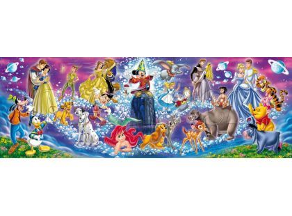 Clementoni Puzzle Panorama Disney rodina 1000d