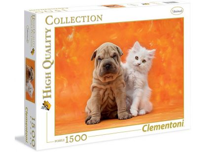 Clementoni Puzzle Štěně a kotě 1500d