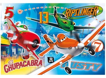 Clementoni Puzzle Supercolor 104 dílků, Letadla svítící