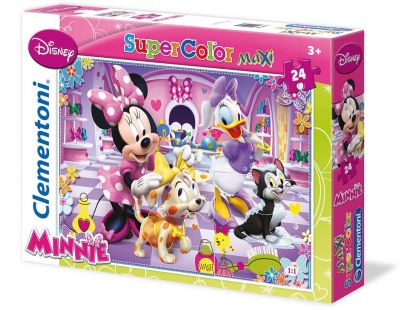 Clementoni Puzzle Supercolor Maxi Minnie 24 dílků - Poškozený obal