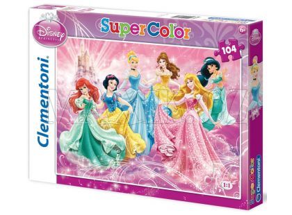 Clementoni Puzzle Supercolor Princezny 104d