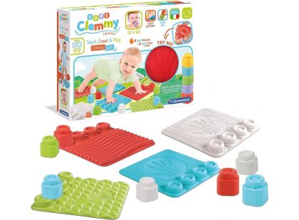 Clementoni Stavebnice Soft Clemmy s destičkami 16 dílků