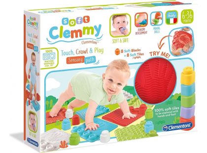 Clementoni Stavebnice Soft Clemmy s destičkami 16 dílků