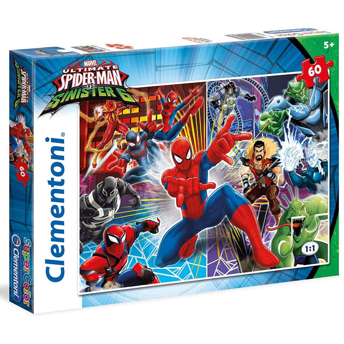Clementoni Spider-man a Sinister 6 Puzzle Supercolor 60 dílků ...