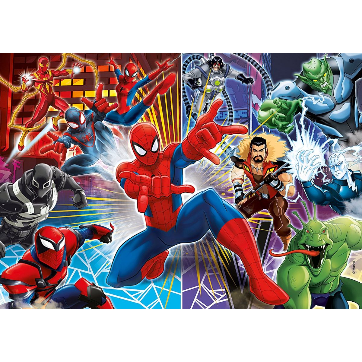 Clementoni Spider-man a Sinister 6 Puzzle Supercolor 60 dílků ...