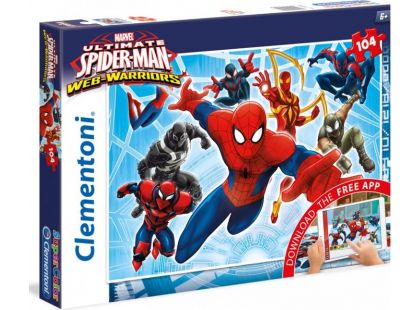 Clementoni Spider-man App Supercolor Puzzle 104d