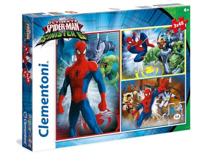 Clementoni Spider-man Puzzle Supercolor 3x48 dílků