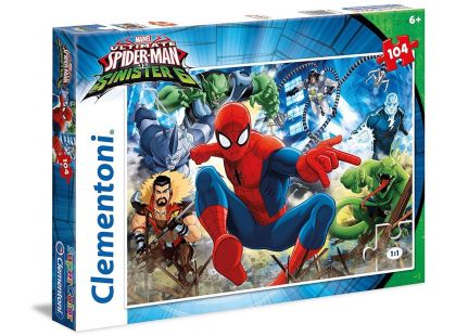Clementoni Spider-man Supercolor Puzzle Sinister 6 104 dílků