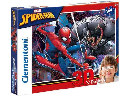 Clementoni Spiderman Puzzle 3D 104 dílků