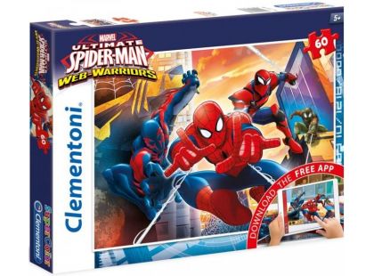 Clementoni Spiderman Supercolor Puzzle 60 dílků