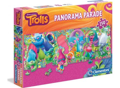 Clementoni Trollové Panorama Parade Puzzle 250d