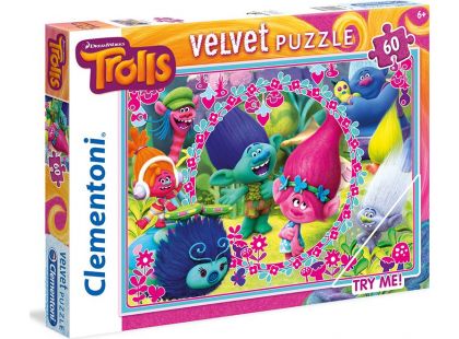 Clementoni Trollové Velvet Puzzle 60d