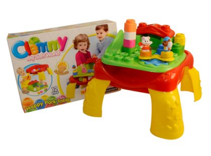Clemmy baby - Veselý hrací stolek s kostkami zvířátka