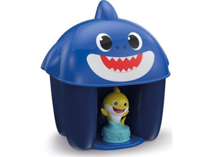 Clemmy baby Baby Shark Kyblík s kostkami modrý 6 dílků