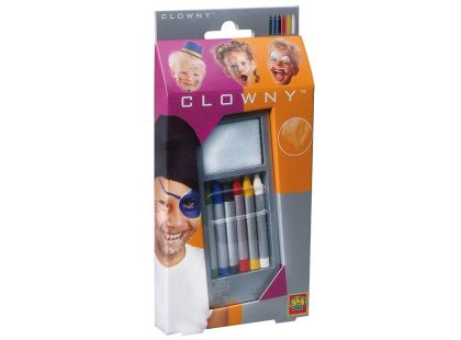 Clowny Barvy tužky na obličej - 6 barev
