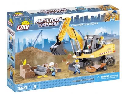 Cobi 1466 Action Town Čtyřkolový bagr Cobi 1466 Action Town Čtyřkolový bagr