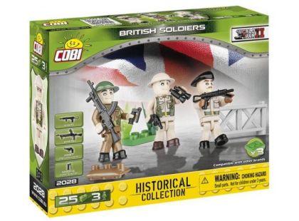 Cobi 2028 Malá armáda 3 figurky s doplňky Britská armáda