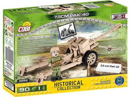 Cobi 2252 II. světová válka 7,5 cm PAK 40 DAK 90 dílků