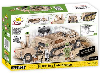 Cobi 2272 Německé polopásové vozidlo Sd.Kfz10 s polní kuchyní