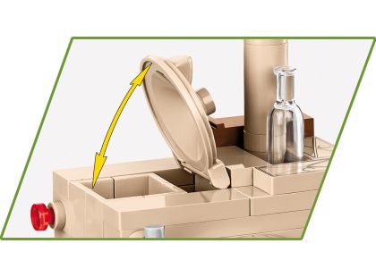 Cobi 2272 Německé polopásové vozidlo Sd.Kfz10 s polní kuchyní