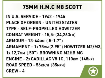 Cobi 2279 II. světová válka H.M.C. M8 Scott