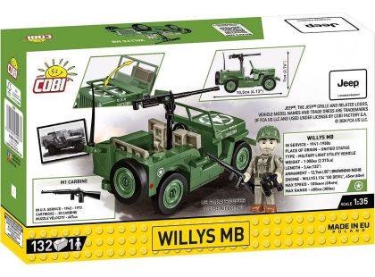 Cobi 2296 Willys MB & M2 dělo D-DAY