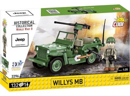 Cobi 2296 Willys MB & M2 dělo D-DAY