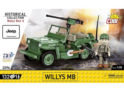 Cobi 2296 Willys MB & M2 dělo D-DAY