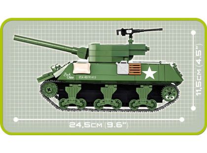 Cobi 2390 Malá armáda II. světová válka M36 Jackson Tank Nicitel